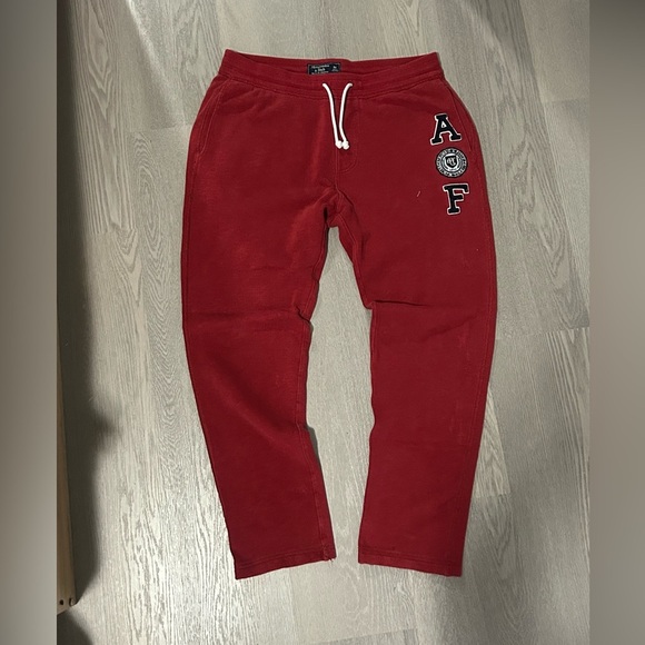Abercrombie & Fitch Pants - Abercrombie & Fitch Red sweatpant